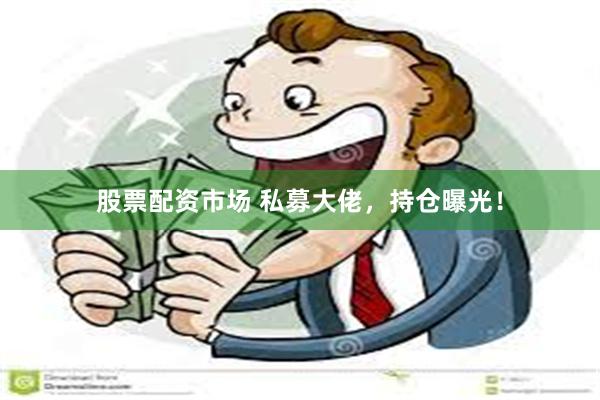 股票配资市场 私募大佬，持仓曝光！